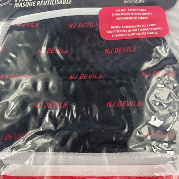 NHL NJ Devils reusable face mask - Picture 3 of 5